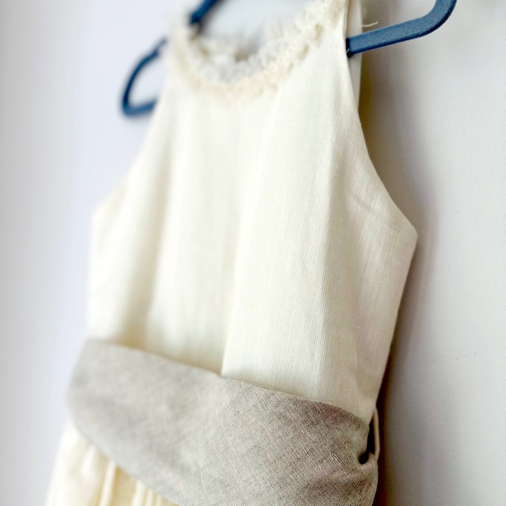 Custom-made Youth White Formal Long Dress (only worn once!)